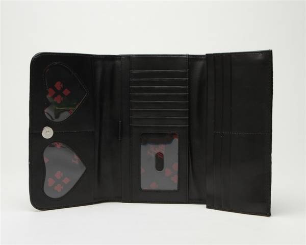 Lux de Ville - Lady Vamp Wallet Black Matte Lommebok Sort