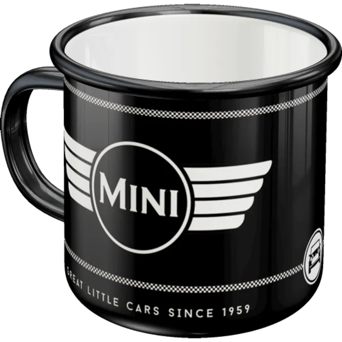 Hovedbilde Emaljekrus - Mini Logo Sort