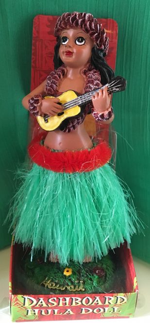 Hovedbilde Vintage Hula Jente Med Ukulele