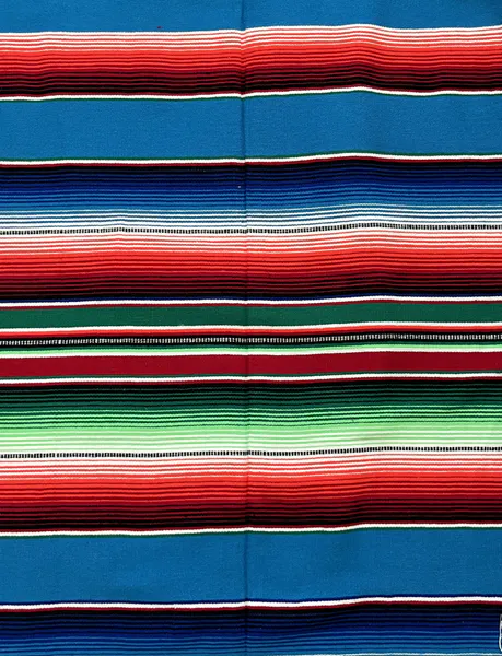Mexicoteppe La Montana Teal/Grønn/Rød (Nr 3)