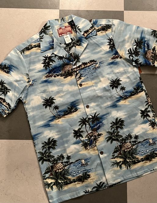 Hovedbilde Hawaiiskjorte - Palmer - Lys Blå