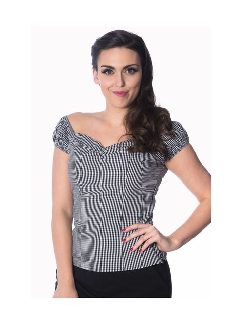 Main Image Banned - Summer Loving Top - Sort/Hvit