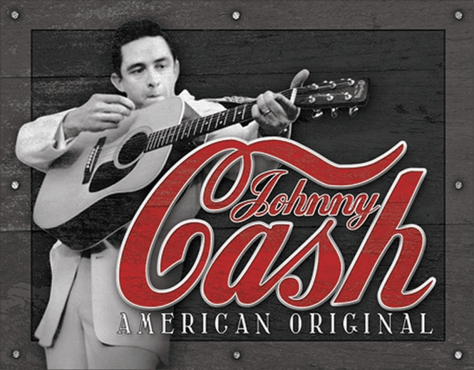 Hovedbilde Metallskilt - Johnny Cash American Original