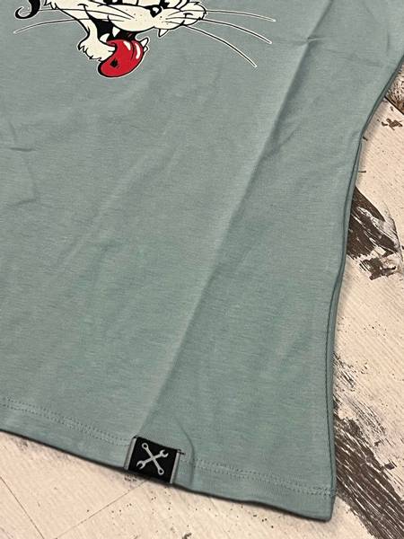 Queen Kerosin - Wild Rebel T-skjorte - Grågrønn